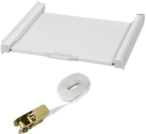 Xavax Zwischenbausatz 00111363 - für Waschmaschinen und Trockner, mit praktischer Ausziehplatte für zusätzlichen Komfort