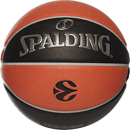 United Sports Spalding Euroleague Varsity TF-150 Sz5 Ball Black/Orange 7