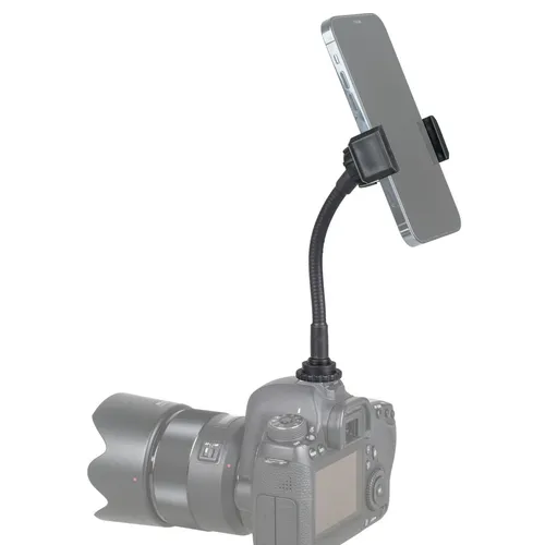 Flexible Smartphone Handy Halterung Schwanenhals für 1/4 Zoll Blitzschuh