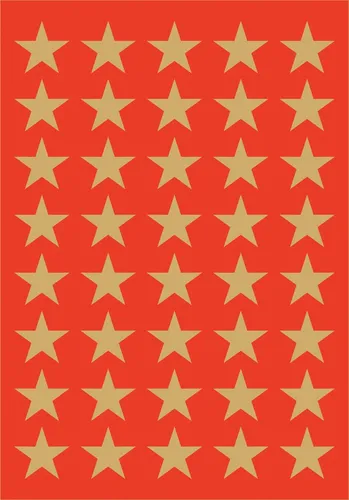 HERMA 3412 Aufkleber Sterne Gold klein - 120 Stück, 13 mm, festliche Weihnachtssticker für kreative DIY Dekoration und Geschenke