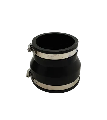 AquaForte PVC Elastomer, flexible Reduziermuffe, Ø 4” x 3” /110 x 90 mm, enorm flexibel!