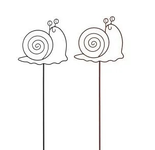 TrendLine Gartenstecker Metall Schnecke Sortiert 115 cm Gartenstecker
