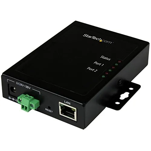 Startech NETRS2322P RJ-45 RS232 Schwarz - Hochwertiger Server Adapter - Server-Zubehör mit RJ-45 und RS232 Anschlüssen, ideal für zuverlässige Datenübertragung. Inklusive AC-Adapter und RoHS-zertifiziert.