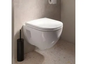 Duravit D-Code Wand-WC Compact, rimless Tiefspüler von Duravit