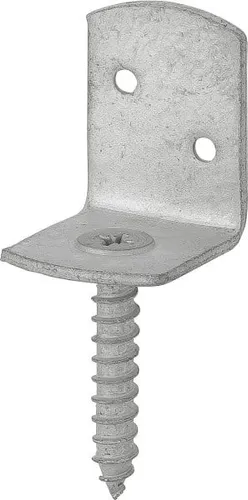 Flechtzaunbeschlag 35 x 30 x 40 mm verzinkt Winkel Zaun Zaunhalter Zaunbeschlag