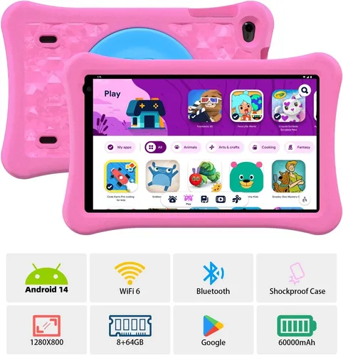 AWOW Android 14 Kinder-Tablet HD 10.1 Zoll