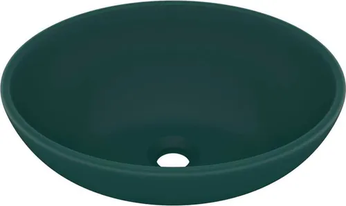 vidaXL Luxuriöses Ovales Waschbecken in grün von vidaXL