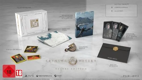 Crimson Desert Deluxe Edition für Xbox Series X - Steelbook - Tauche ein in die Welt von Crimson Desert mit der Deluxe Edition im Steelbook-Design. Erlebe packende Abenteuer in fantastischen Landschaften. Vorbestellung für den 19.03.2026.