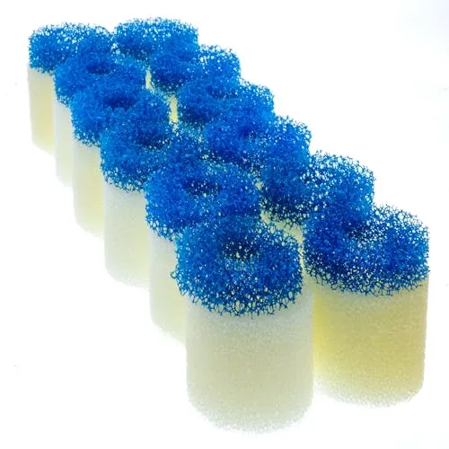 VIALIA 12x Filterpatronen kompatibel mit EHEIM Aquaball & Biopower | Aquarium Ersatzfilter für mechanische & biologische Filterung, Für kristallklares Wasser, Filterschwamm BigPack