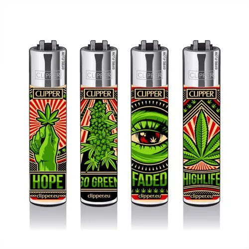 Clipper Reibradfeuerzeuge PROPAGANJA, 4 Stück