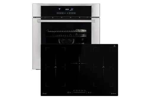 KKT KOLBE Backofen-Set SET8015IH77FZ - Backofen und Induktionskochfeld in Edelstahl, autark und mit DampfClean Reinigungssystem für einfache Pflege und perfekte Backergebnisse.