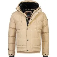 Alessandro Salvarini Herren Winterjacke AS-281 mit Teddyfell - Modische Herren-Winterjacke AS-281 von Alessandro Salvarini, wasserabweisend und warm gefüttert. Ideal für kalte Tage, mit praktischen Taschen und abnehmbarer Kapuze für flexiblen Tragekomfort.