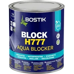 Bostik Block H777 Aqua Blocker Hybrid-Universalabdichtung 1 kg Dose - Vielseitige Abdichtung für Bauwerke mit extremer Rissüberbrückung bis 5 mm. Ideal für den professionellen Einsatz, lösemittel- und bitumenfrei, hervorragende Haftung auf feuchten Untergründen.