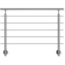 Dolle Geländer-Komplettset 150 cm Wandmontage Aluminium