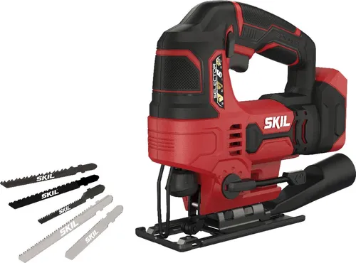 Skil Akku Pendelhub Stichsäge 3420CA „20V Max“ (18 V) - Sägen: Leistungsstarke Pendelhub Stichsäge mit 20V Max für präzise Schnitte in Holz und Metall, ideal für DIY-Projekte.