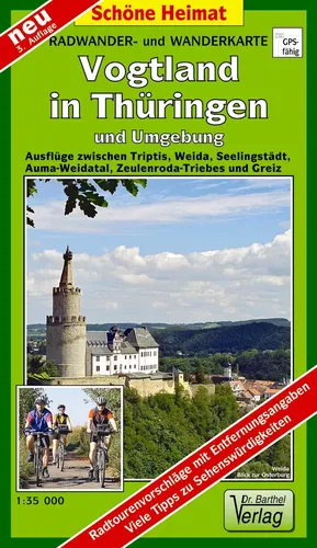Vogtland in Thüringen und Umgebung - Wanderkarte
