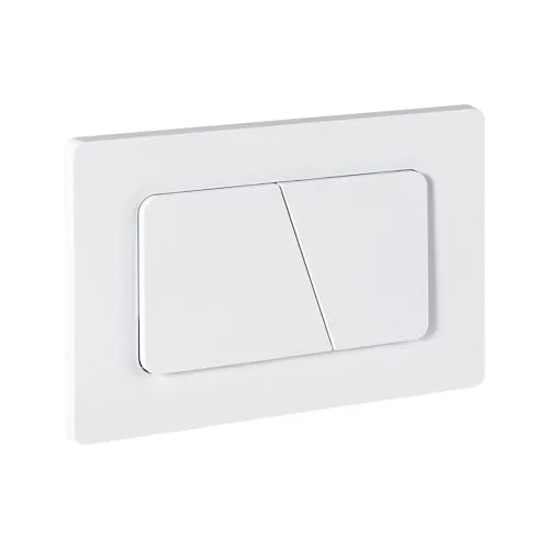 Empyreal Drückerplatte WC Spülkasten Ersatzteile Kompatibel mit Geberit Sigma01,20,30 UP300 & 320 115770115 Betätigungsplatte 2-Mengen-Spülung|24,6 × 16,4 cm (Weiß Matt)