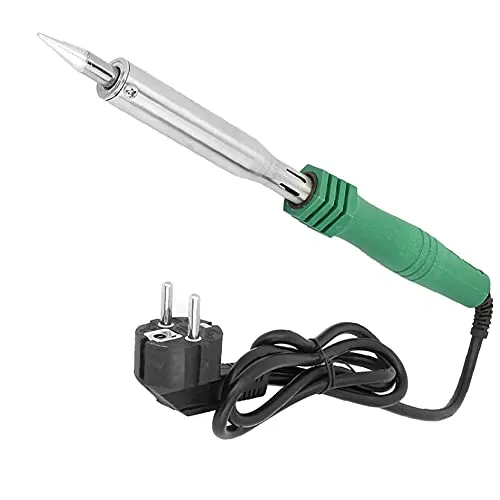 FTVOGUE Lötkolben 150W, 220V EU-Stecker, bleifreie Spitze | Schnellaufheizung in 1 Minute, energiesparend, rutschfester Gummigriff, für Elektronik-Reparatur und Schmuckherstellung