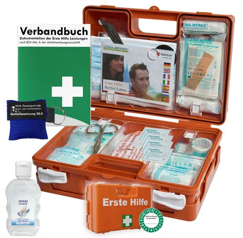 WM-Teamsport Erste-Hilfe-Koffer Erste-Hilfe-Koffer M1 nach DIN/ EN 13157 + Notfallbeatmungshilfe