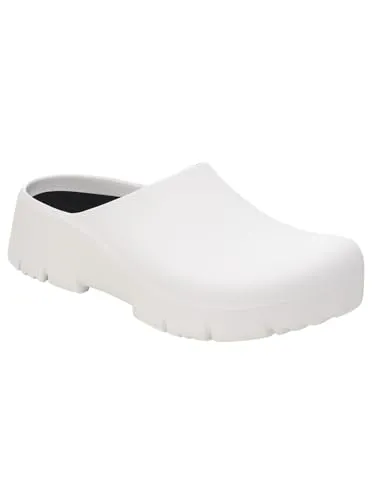 Birkenstock Super Birki 2.0 Polyurethan Clog OB weiß - Clogs für Medizin, Gastronomie und Freizeit, wasser- und schmutzabweisend, mit ergonomischem Korkfußbett für hohen Komfort und Pflegeleichtigkeit.