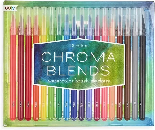 Chroma Blends Aquarell Pinselstifte Brush Pen Set 18 Stifte mit Pinselspitze NEU