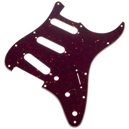 Fender® MODERN-STYLE STRATOCASTER® S/S/S PICKGUARD - 11-HOLE - Gitarren- & Bass-Zubehör, 4-lagiges Schlagbrett im eleganten Tortoise-Finish für individuelle E-Gitarren-Anpassungen.