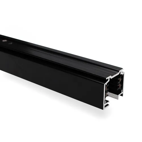 EUTRAC 3-Phasen Stromschiene 2 Meter, schwarz von Eutrac