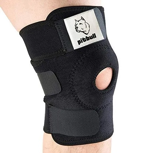Pitbull Verstellbare Kniebandage M, Orthopädische Kniescheibe, verstellbar, Sportunterstützung für Bänder, Kniescheibe, Meniskus, Arthritis, Sport zum Gewichtheben und Laufen
