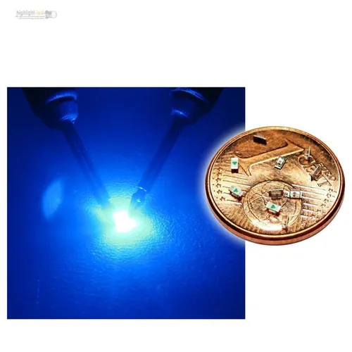 SMD LED 0603 Blau - blaue mini LEDs SMDs  blue bleue azzurro blauw azul 10 x