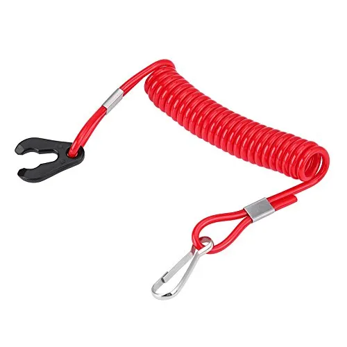 Aussenborder Ersatile,Quickstop Boot,Boot Nos,Außenbordmotors Zünter Schlüsselband,Universal Nall Stop Switch Schlüsselseil Clip Notstoppscter Key Lanyard Seil Ha