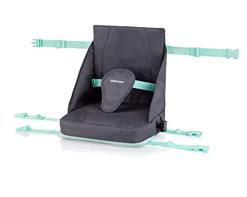 Babymoov Sitzerhöhung Up & Go - Hochstuhl für unterwegs, flexibel höhenverstellbar und kompakt. Ideal für Reisen mit 3-Punkt-Gurt und abnehmbarem Neoprenbezug für einfache Reinigung.