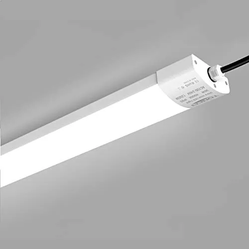 TONFFI LED Feuchtraumleuchte 36W 120CM für Bad Keller Garage Feuchtraum Büro, LED Feuchtraumlampe Wannenleuchte Leuchte Röhre, Neutralweiß 4000K Wasserfest IP65