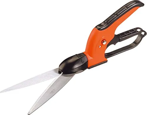 STOCKER Grasschere 34cm - 360° drehbar - Gartenschere mit rostfreier Stahlklinge, ideal für präzises Trimmen von Gras. Die 360° drehbare Klinge ermöglicht einfaches Schneiden auch in schwierigen Winkeln.