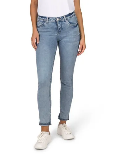 DENIMFY Slim-fit-Jeans DFElla für Damen - Modische Slim Fit Denim Hose mit 2% Stretchanteil für optimalen Tragekomfort, ideal für jeden Anlass. Perfekt in LIGHT BLUE DENIM für einen lässigen Look.