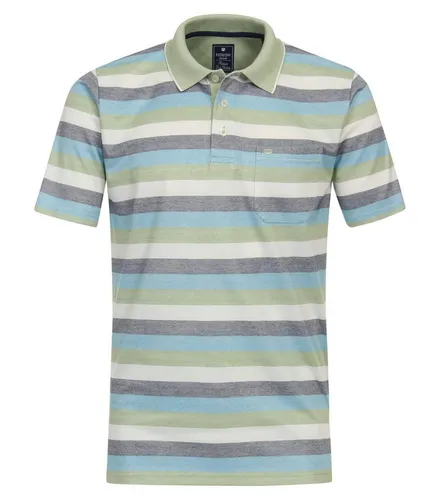 Redmond NOS POLO SHIRT WASH 60 3XL - Herren Poloshirt in Jersey-Qualität, gestreift und kurzarm, aus 50 % Baumwolle für hohen Tragekomfort. Ideal für Freizeit und Sport.