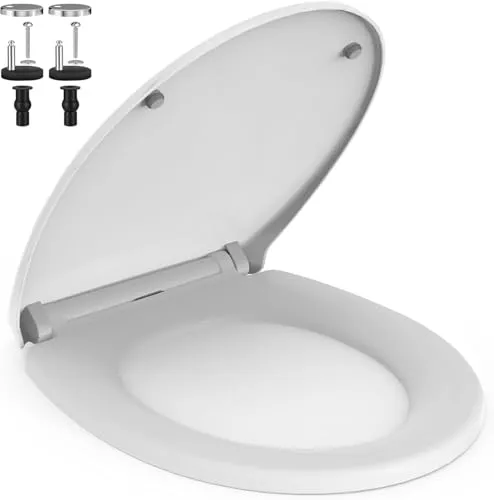 AIMAX Toilettendeckel O-Form mit Absenkautomatik, weiß