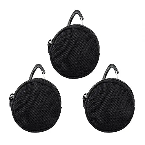 DONGKER Molle Wallet, 3pcs Tactical Coin Purse, Mini Rund Geldbörse, Outdoor Pouch Bag mit Dreieckiger Schnalle für Camping Wandern Radfahren