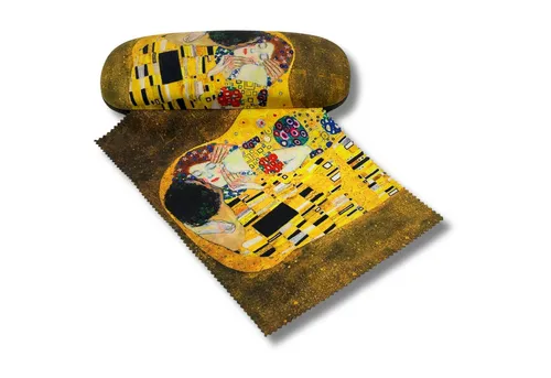 Fridolin Brillenetui Brillenetui Hardcase mit Stoffbezug und Reinigungstuch aus Mikrofaser