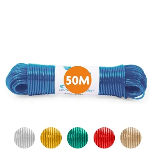 Wäscheleine 50 Meter mit Stahlkern