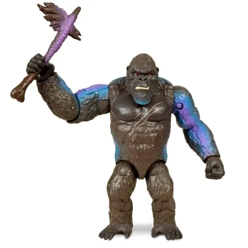 MonsterVerse Godzilla vs Kong 6-Zoll-Hongkong-Film-Sammel-Battle-Kong, hochdetaillierte und einzigartig modellierte Actionfigur mit Kampfaxt, geeignet für Kinder ab 4 Jahren+