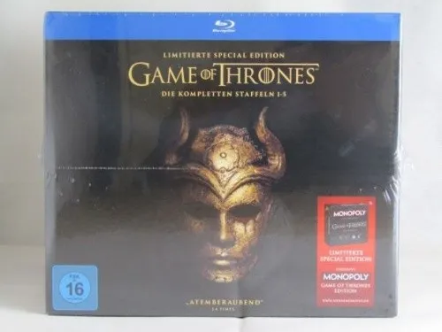 Game of Thrones - Staffel 1 bis 5 - Collector's Edition + Monopoly - BluRay - Ne