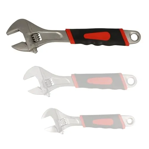 BOOMET Rollgabelschlüssel 300mm · auch als 3er Set erhältlich · Universal verstellbarer Maulschlüssel für präzise Anwendung, ideales Werkzeug