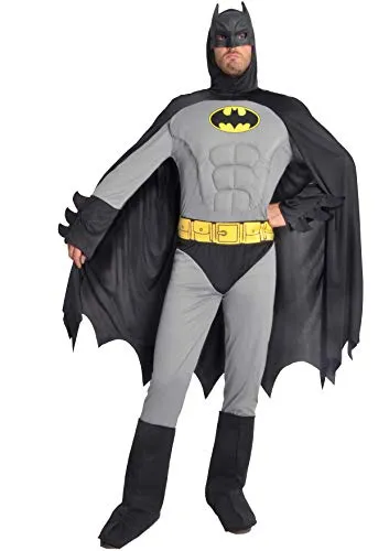 Ciao 11685.L Batman Disguise, Men, Grey, Black, Size L