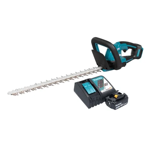 Makita DUH 506 RF - Akku Heckenschere 18 V, 50 cm mit Brushless Motor, inklusive 1x Akku 3,0 Ah und Ladegerät für effizientes Schneiden