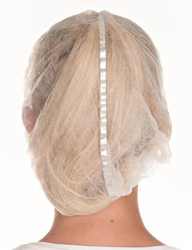 FRANZ MENSCH 1000 Stück Hygostar Klipphauben Detect | Detektierbare Kopfhauben für die Lebensmittelindustrie - Die Klipphauben aus PP-Vlies sind atmungsaktiv und gewährleisten ein angenehmes Tragegefühl. Mit einem integrierten Metallstreifen bieten sie Sicherheit in der Produktion und verhindern Fremdkörperkontamination.