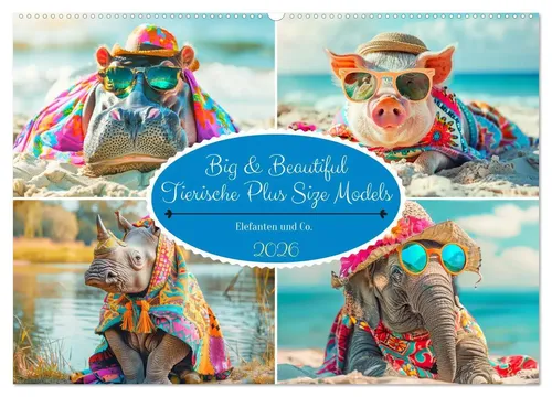 Rose Hurley | Big & Beautiful - Tierische Plus Size Models - Kalender 2025 mit 14 Seiten voller tierischer Mode für große Kurven. Entdecken Sie stilvolle Motive, die Freude und Kreativität ins Zuhause bringen.