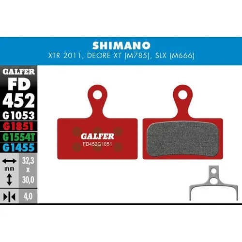 Galfer Bike Advanced Bremsbeläge (Shimano, Semi-Metallisch) (FD452G1851)