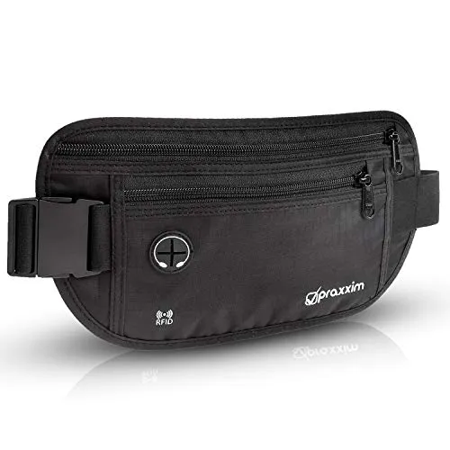 praxxim Bauchtasche für Damen und Herren in schwarz von praxxim