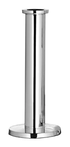 Fink Tafelkerze STRATO H 24 cm - Silberfarben - Eleganter Kerzenständer in Silber, ideal für stilvolle Tischdekoration und besondere Anlässe.