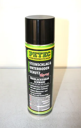 Petec Unterbodenschutz Spray 73250 - Effektiver Steinschlag- & Unterbodenschutz - Autoreinigung & Pflege - Schützt zuverlässig vor Steinschlägen und Korrosion, ideal für den Unterboden von Fahrzeugen.